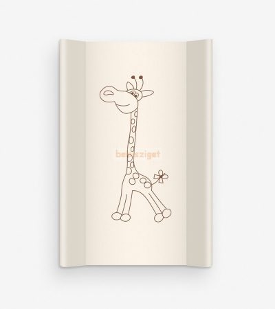 Alberomio Merev Ékes Pelenkázólap 50x80cm - Klups Giraffe - Bézs