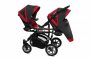Baby Active Twinni Ikerbabakocsi Premium Rosso Tömör gondozásmentes kerekekkel